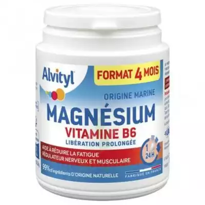 Alvityl Magnésium Vitamine B6 Libération Prolongée Comprimés Lp Pot/120 à Drocourt