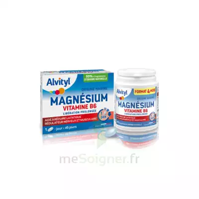 Alvityl Magnésium Vitamine B6 Libération Prolongée Comprimés Lp B/45 à Drocourt